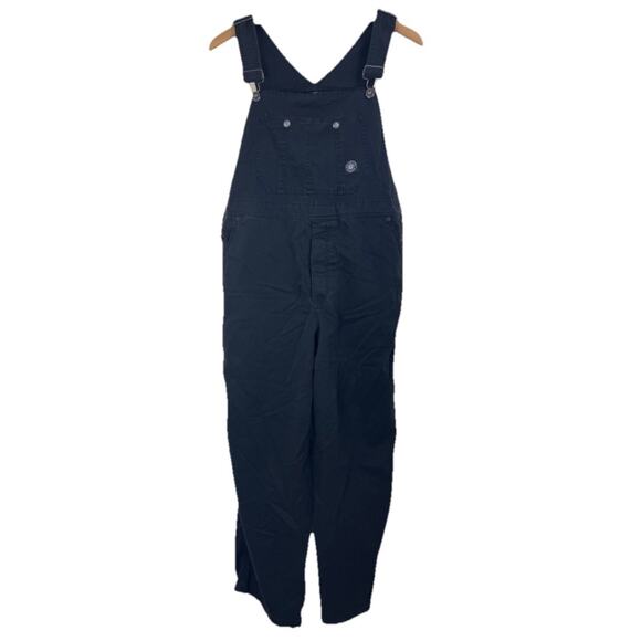 DKNY Jeans Vintage Overalls Womens M Medium Black 90s Y2K - Picture 1 of 4